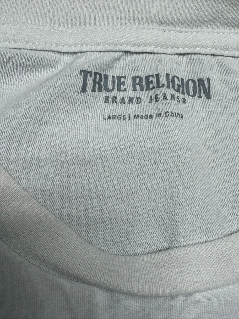 True Religion White & Coral Short Sleeve Graphic Tees